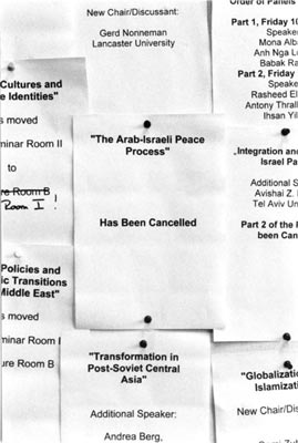 the arab-israeli peace process has been cancelled